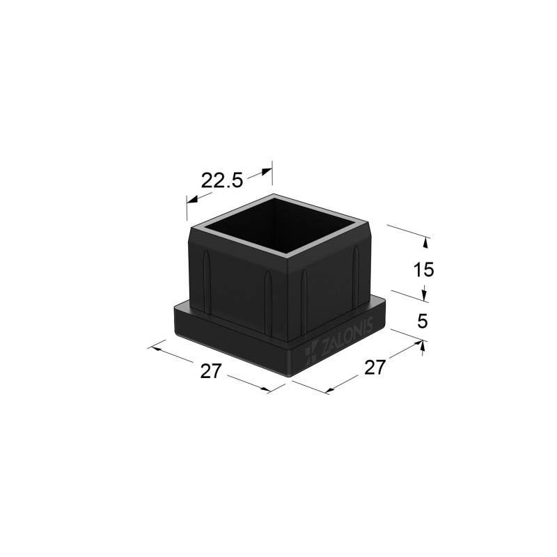 ΤΑΠΑ ΧΩΝΕΥΤΗ ΜΑΥΡΗ / 25x25