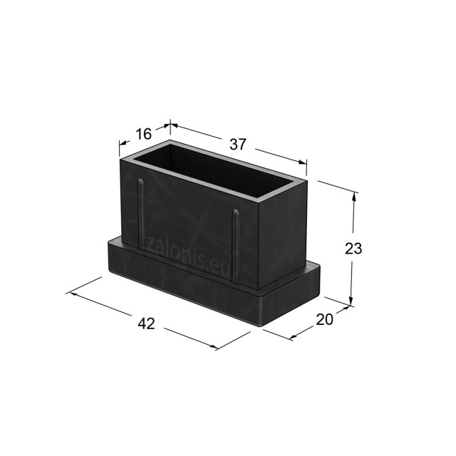 ΤΑΠΑ ΧΩΝΕΥΤΗ ΜΑΥΡΗ / 40x20