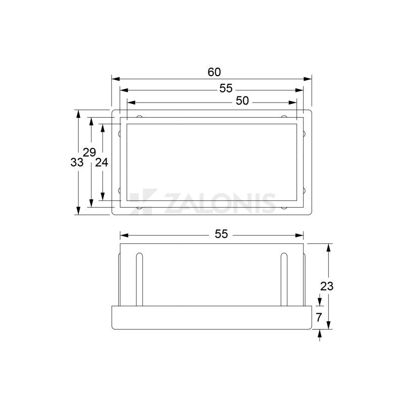 ΤΑΠΑ ΧΩΝΕΥΤΗ ΜΑΥΡΗ / 60x33