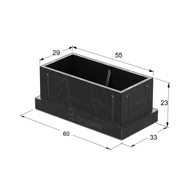 ΤΑΠΑ ΧΩΝΕΥΤΗ ΜΑΥΡΗ / 60x33