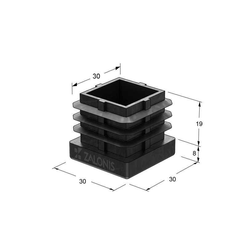 ΤΑΠΑ ΧΩΝΕΥΤΗ ΜΑΥΡΗ / 30x30 / ΜΕ ΠΤΕΡΥΓΙΑ