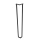 ΠΟΔΙ ΤΡΑΠΕΖΙΟΥ HAIRPIN 2-ROD VINTAGE / Υ.710 / ΜΑΥΡΟ ΜΑΤ