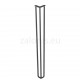 ΠΟΔΙ ΤΡΑΠΕΖΙΟΥ HAIRPIN 3-ROD VINTAGE / Υ.820 / ΜΑΥΡΟ ΜΑΤ
