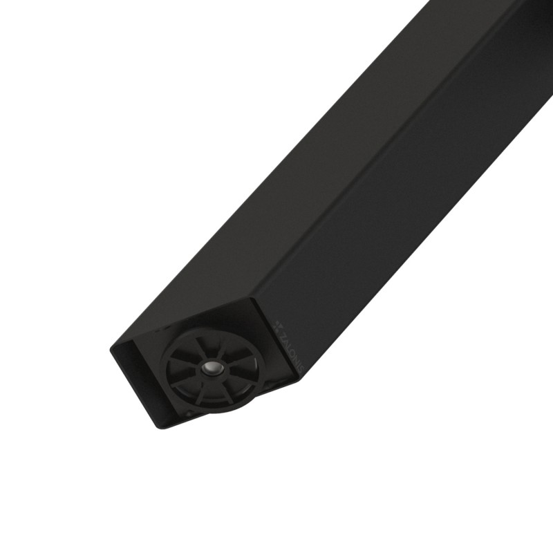 ΠΟΔΙ ΤΡΑΠΕΖΙΟΥ X m.680 80x80 / Υ. 730 / ΜΑΥΡΟ ΜΑΤ