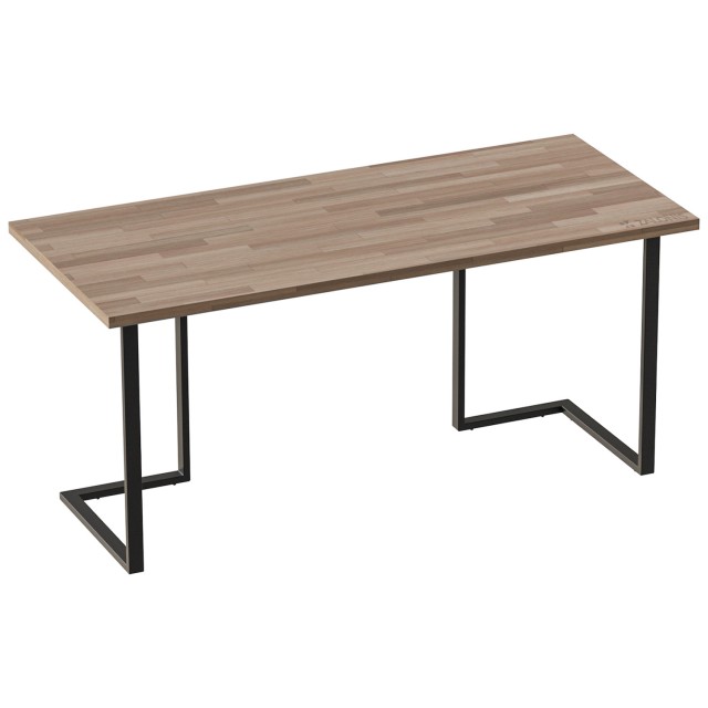 L-SHAPE TABLE LEG m.682 40x20 H.710 / MAT BLACK