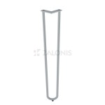 ΠΟΔΙ ΤΡΑΠΕΖΙΟΥ HAIRPIN 2-ROD VINTAGE / Υ.725 / ΓΚΡΙ
