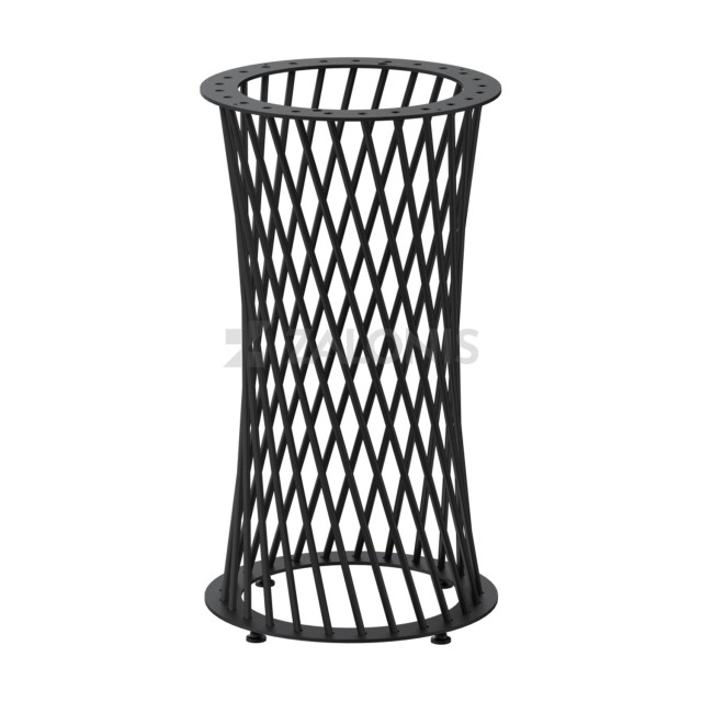 ΠΟΔΙ BISTRO m.628 / D. 400 / Υ.730 mm / ΜΑΥΡΟ ΜΑΤ