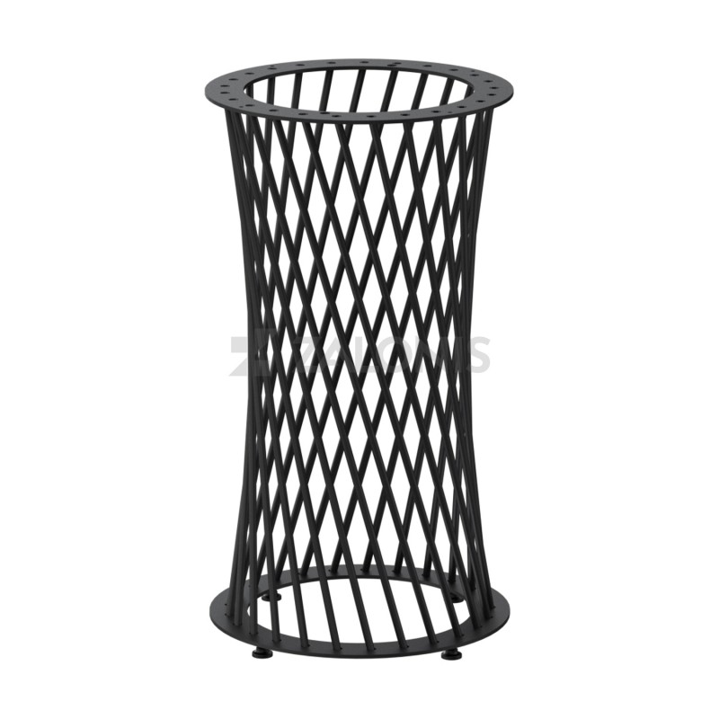 BISTRO LEG m.628 / D. 400 / H.730 mm / MAT BLACK