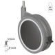 ΡΟΔΑ SR METAL Φ.180 Υ.215 / ΜΕ ΦΡΕΝΟ