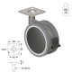 ΡΟΔΑ SR METAL Φ.100 Υ.125 / ΜΕ ΦΡΕΝΟ ΣΕΙΡΑ SR METAL / 40-100 Kg
