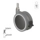 ΡΟΔΑ SR METAL Φ.100 Υ.125 / ΜΕ ΦΡΕΝΟ ΣΕΙΡΑ SR METAL / 40-100 Kg