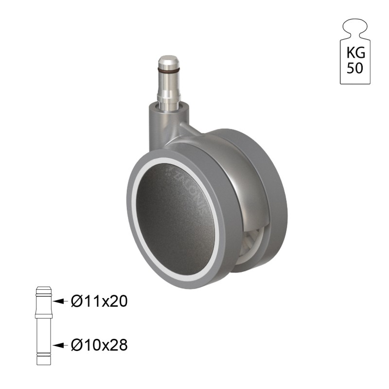 ΡΟΔΑ SR METAL Φ.75 Υ.104 ΣΕΙΡΑ SR METAL / 40-100 Kg
