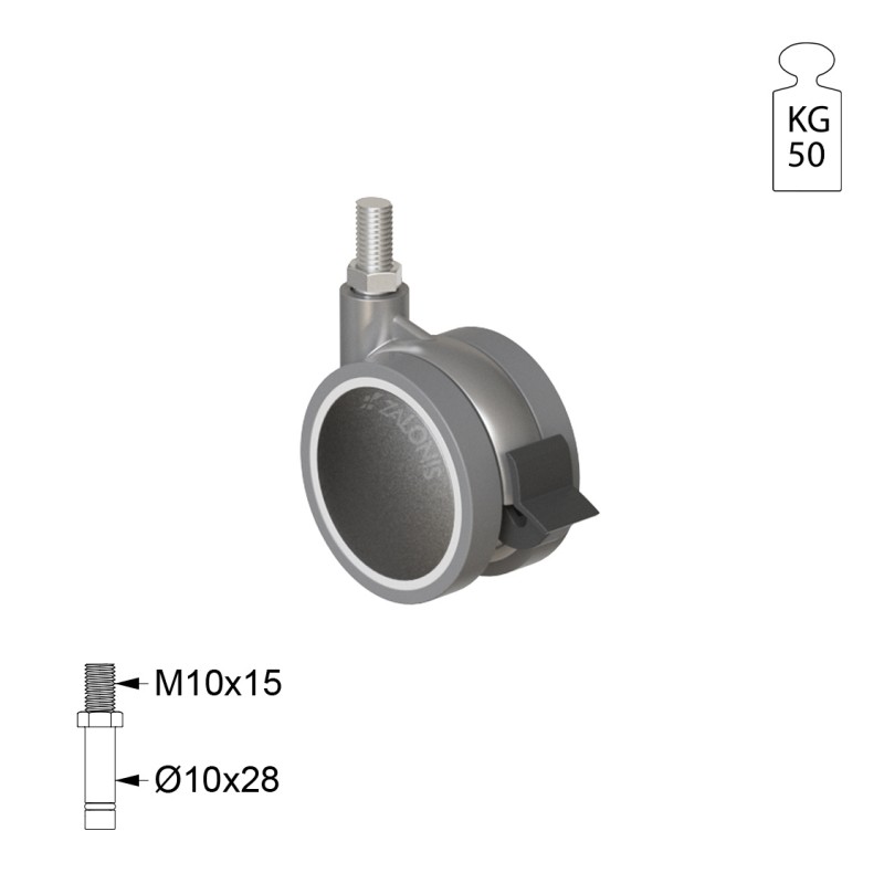 ΡΟΔΑ SR METAL Φ.60 Υ.87 / ΜΕ ΦΡΕΝΟ