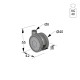 ΡΟΔΑ SR METAL Φ.40 Υ.55 ΣΕΙΡΑ SR METAL / 40-100 Kg