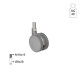 ΡΟΔΑ SR METAL Φ.40 Υ.55 ΣΕΙΡΑ SR METAL / 40-100 Kg