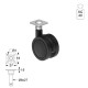 ΡΟΔΑ SR PLASTIC Φ.40 / ΜΑΥΡΟ ΣΕΙΡΑ SR PLASTIC / 40-50 Kg