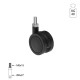 ΡΟΔΑ SR PLASTIC Φ.40 / ΜΑΥΡΟ ΣΕΙΡΑ SR PLASTIC / 40-50 Kg