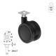 ΡΟΔΑ SR PLASTIC Φ.60 / ΜΑΥΡΟ ΣΕΙΡΑ SR PLASTIC / 40-50 Kg