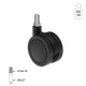 ΡΟΔΑ SR PLASTIC Φ.60 / ΜΑΥΡΟ ΣΕΙΡΑ SR PLASTIC / 40-50 Kg