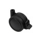 ΡΟΔΑ SR PLASTIC Φ.60 ΜΕ ΦΡΕΝΟ / ΜΑΥΡΟ ΣΕΙΡΑ SR PLASTIC / 40-50 Kg