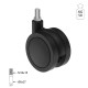 ΡΟΔΑ SR PLASTIC Φ.75 / ΜΑΥΡΟ ΣΕΙΡΑ SR PLASTIC / 40-50 Kg