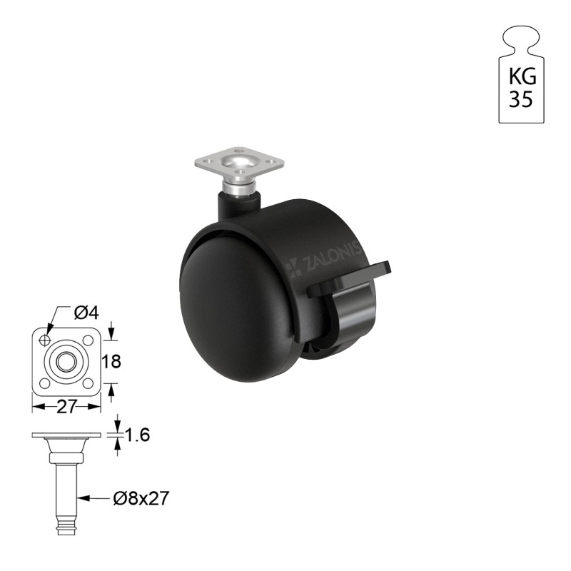 ΡΟΔΑ 1034 Φ.50 / ΜΕ ΦΡΕΝΟ