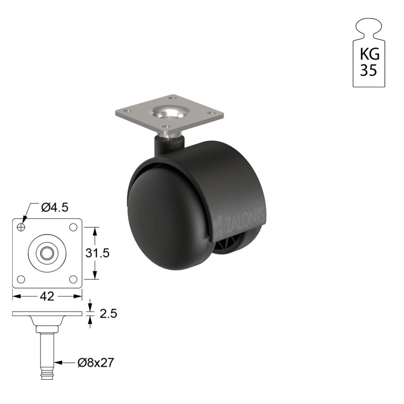 ΡΟΔΑ 1034 Φ.50 ΣΕΙΡΑ 1034 / 25-35 Kg