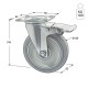 ΡΟΔΑ m.125 ΒΑΡΕΩΣ ΤΥΠΟΥ ΜΕ ΦΡΕΝΟ / Φ.125 / ΠΛΑΚΑ 63x92 / Υ.155 / 100Kg