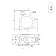 ΡΟΔΑ MEDICAL m.106 Φ.100 ΜΕ ΦΡΕΝΟ / ΠΛΑΚΑ 80x65