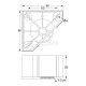 ΠΟΔΑΡΑΚΙ ΚΑΝΑΠΕ 80x80 / Y.50 / ΙΝΟΞ ΜΑΤ