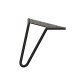ΠΟΔΑΡΑΚΙ HAIRPIN 2-ROD VINTAGE Υ.160 / ΜΑΥΡΟ MAT ΠΟΔΑΡΑΚΙΑ ΕΠΙΠΛΩΝ