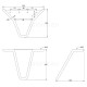ΠΟΔΑΡΑΚΙ HAIRPIN 2-ROD VINTAGE Υ.160 / ΜΑΥΡΟ MAT ΠΟΔΑΡΑΚΙΑ ΕΠΙΠΛΩΝ