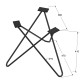 ΠΟΔΙ ΣΑΛΟΝΙΟΥ ΤΡΙΠΛΟ HAIRPIN 2-ROD VINTAGE / Υ.410 / ΜΑΥΡΟ ΜΑΤ