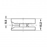 ΦΕΡΑΜΙ ΧΩΝΕΥΤΟ Φ.35x15mm (ξύλο από19mm)