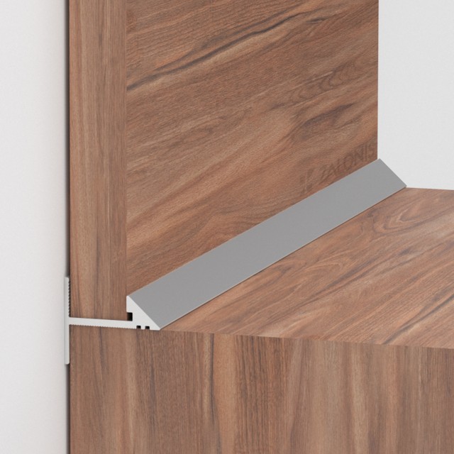 WORKTOP PROFILE WALL END / U 13 mm / MAT ALUMINIUM