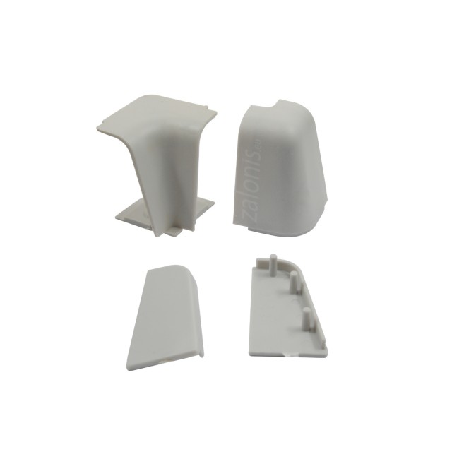 VOLPATO CORNERS-CAPS SET 24x45 / GRAY