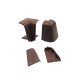 VOLPATO CORNERS-CAPS SET 24x45 / WENGE PROFILES 24x45