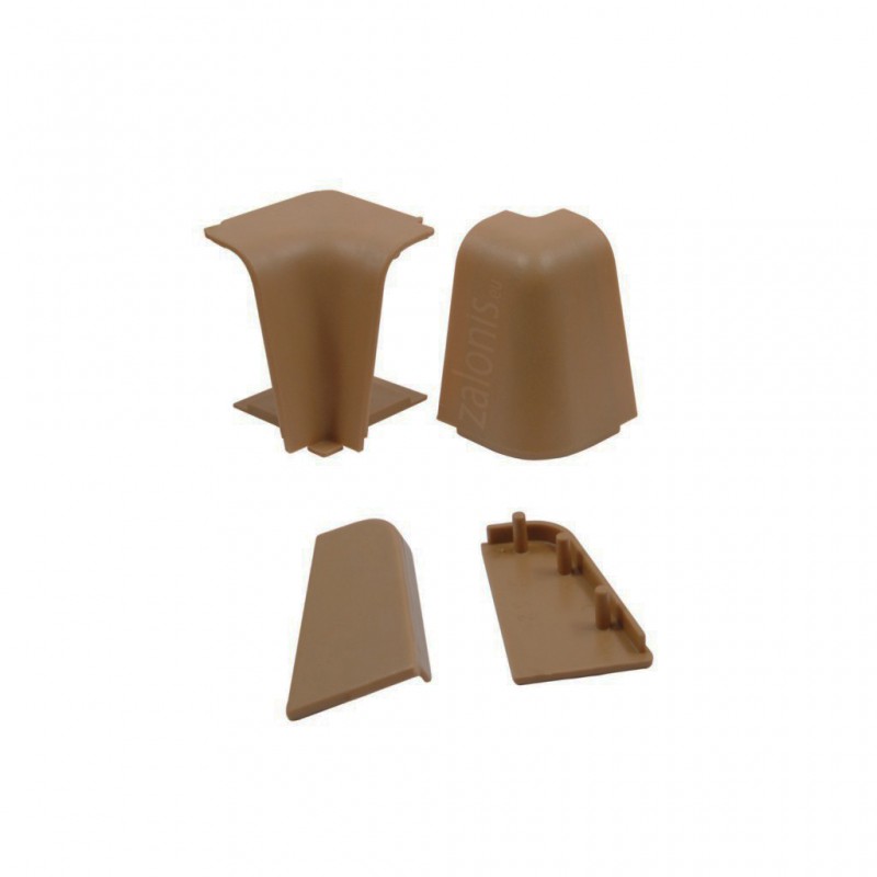 VOLPATO CORNERS-CAPS SET 24x45 / DARK OAK PROFILES 24x45