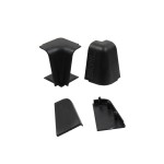 VOLPATO CORNERS-CAPS SET 24x45 / BLACK
