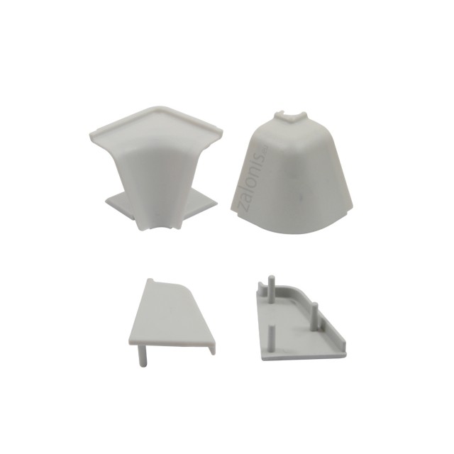 VOLPATO CORNERS-CAPS SET 25x32 / GRAY