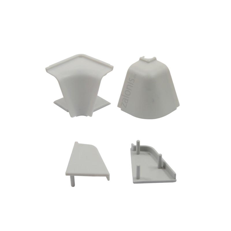 VOLPATO CORNERS-CAPS SET 25x32 / GRAY