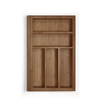BAMBOO CUTLERY TRAY EXPANDABLE / 40-60cm / WALNUT