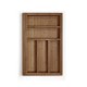 BAMBOO CUTLERY TRAY EXPANDABLE / 40-60cm / WALNUT BAMBOO CUTLERY TRAYS EXPANDABLE