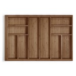 BAMBOO CUTLERY TRAY EXPANDABLE / 80-110cm / WALNUT