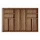 BAMBOO CUTLERY TRAY EXPANDABLE / 80-110cm / WALNUT BAMBOO CUTLERY TRAYS EXPANDABLE