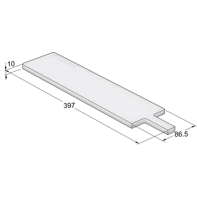 MODULAR CUTTING BOARD / 33.6x8.6 cm / WHITE