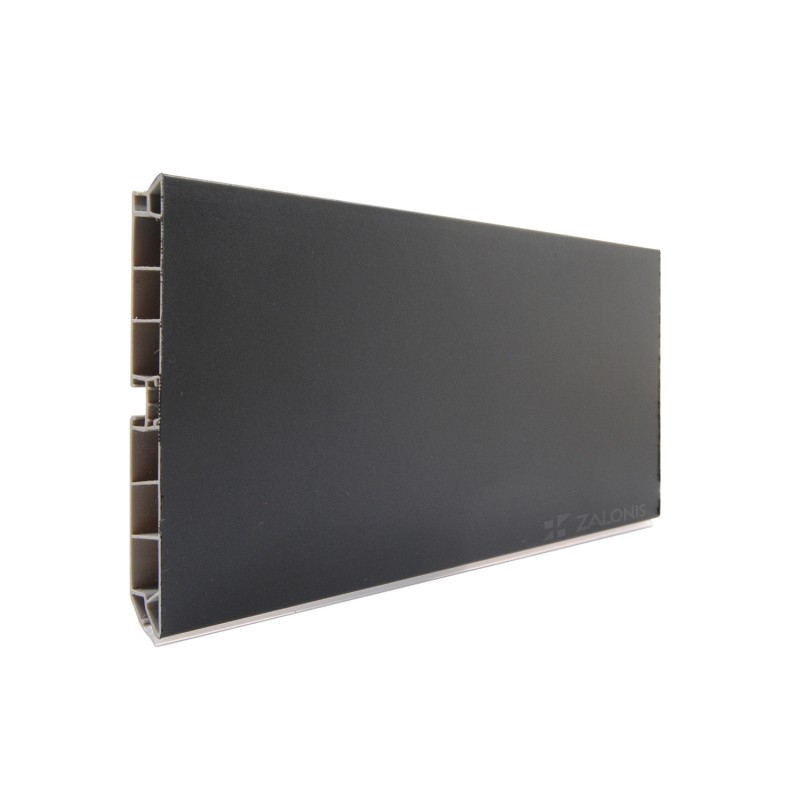 PLASTIC PLINTH H.15 / MAT BLACK PVC PLINTHS