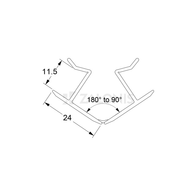 MULTI-CORNER H 15 / MAT BLACK