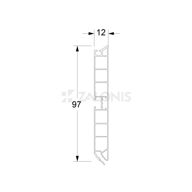 PLASTIC PLINTH H.100 / MAT WHITE