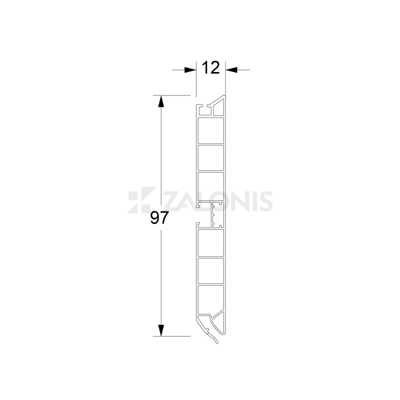 PLASTIC PLINTH H.100 / MAT WHITE PVC PLINTHS